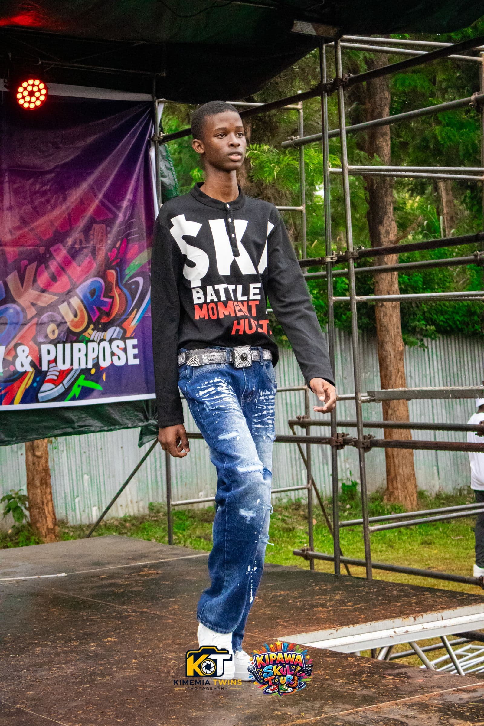 Kipawa Skul Tour event production photographed on location in Kenya