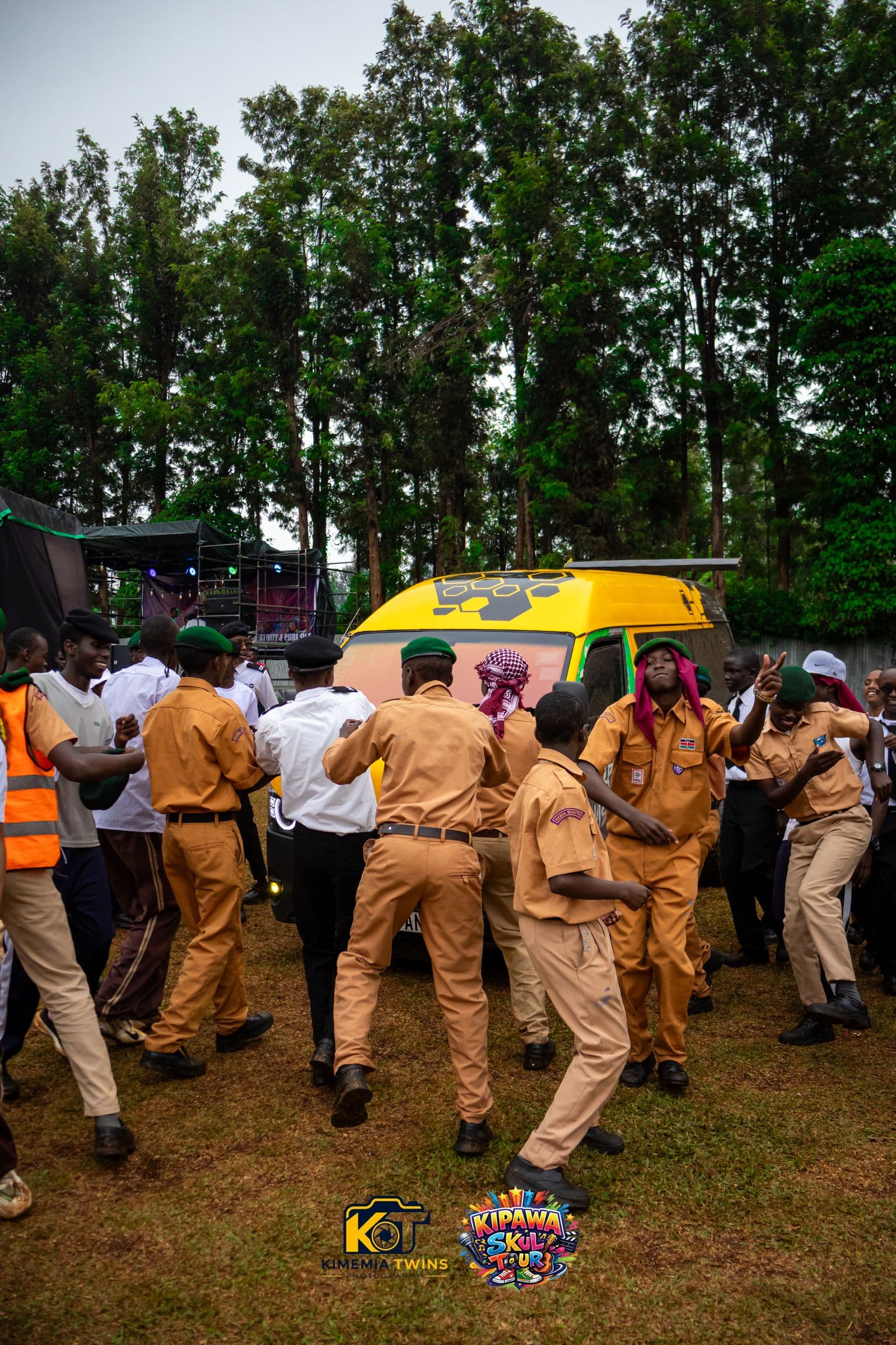Kipawa Skul Tour event production photographed on location in Kenya