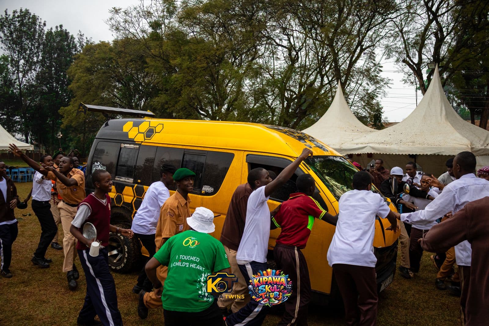 Kipawa Skul Tour event production photographed on location in Kenya