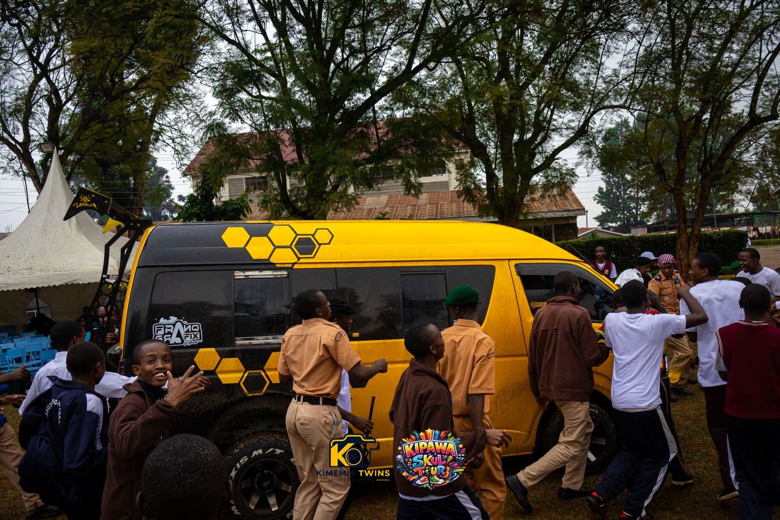 Kipawa Skul Tour event production photographed on location in Kenya
